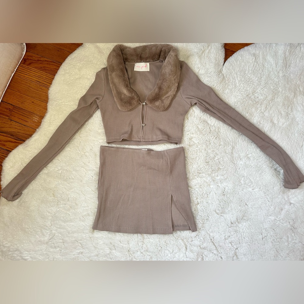 Dolls Kill Sienna On A Date Skirt Set; size S; NWOT